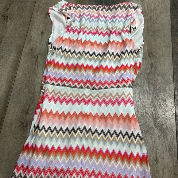 Missoni zig zag chevron knit wrap mini dress - Picture 6 of 7